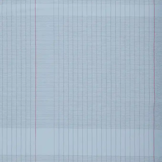 Preiswert Cretonne mit Heftmuster in Blau