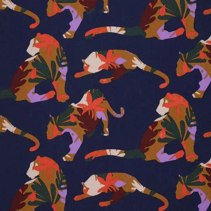 Neue Kollektion Polsterstoff Panther Baumwolle