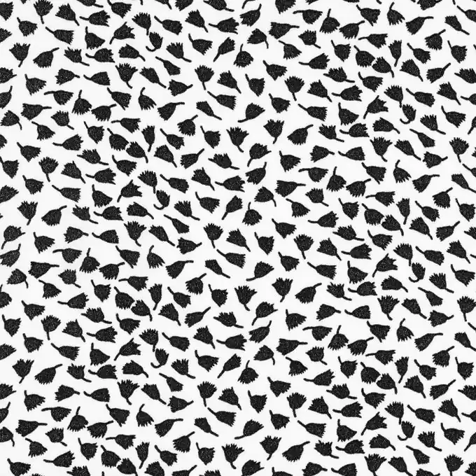 Direktkauf Chiffon Tulpen Schwarz