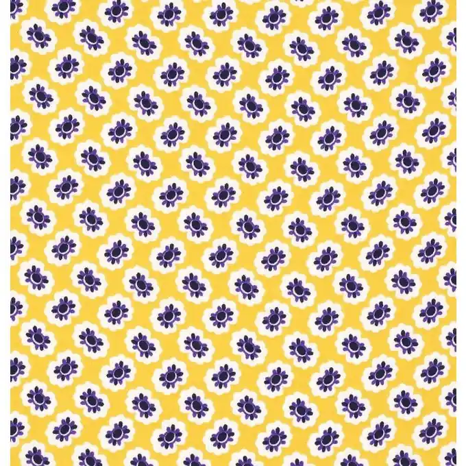 Highlight Chiffon-Stoff Blumen senfgelb