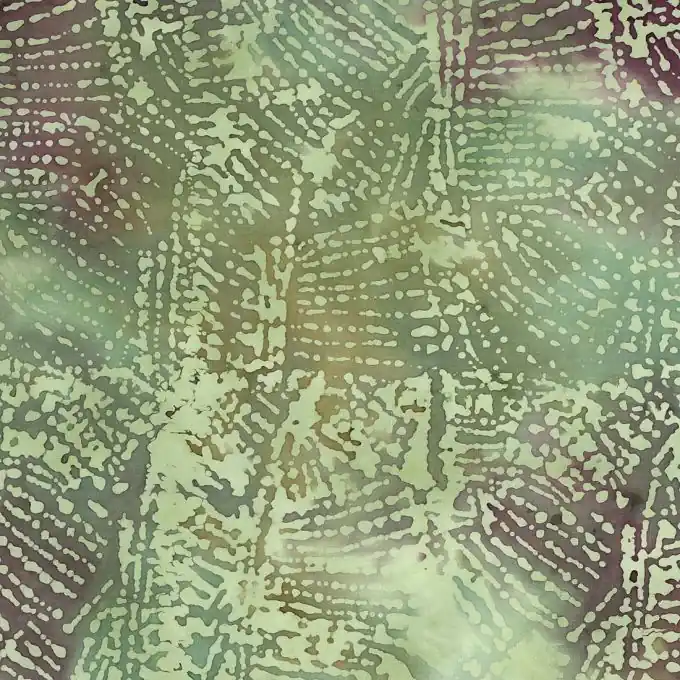 Grüner Baumwollstoff Batik Saisonangebot