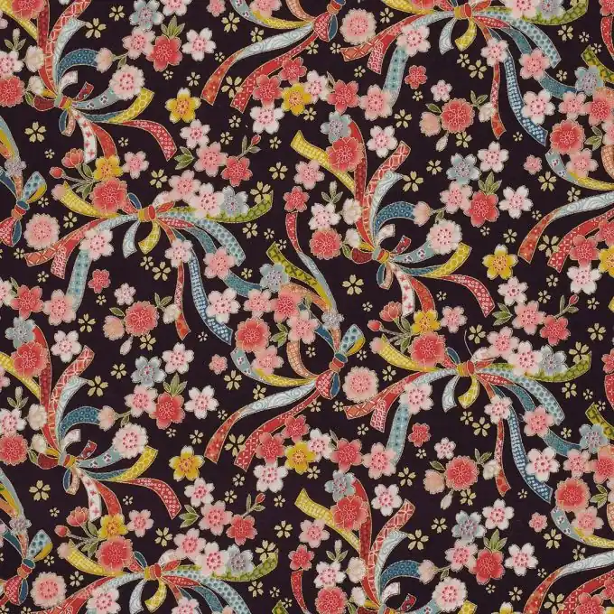 Nur Für Kurze Zeit Popeline Baumwolle Blumenmotiv Violett