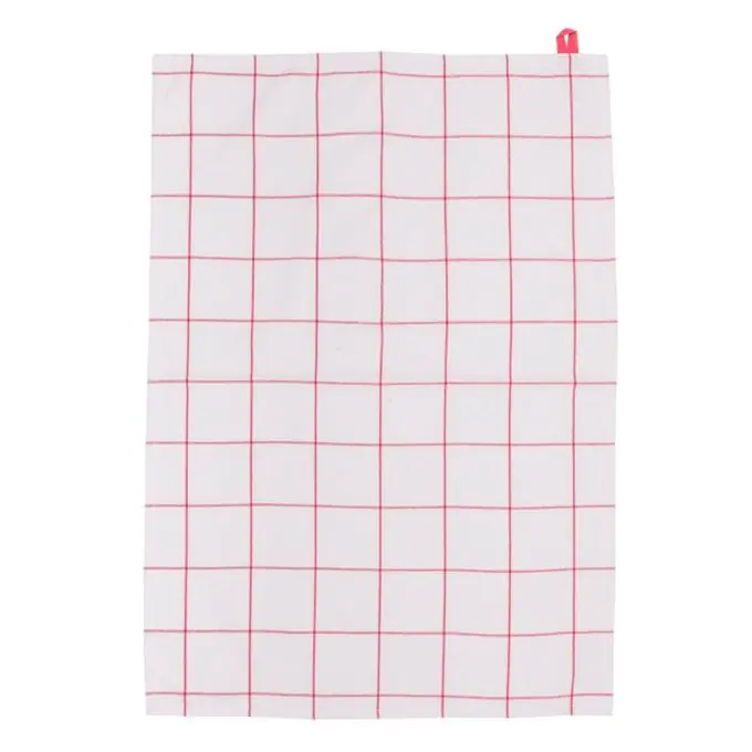 Geschirrtuch Baumwolle Karomuster Rot Günstig