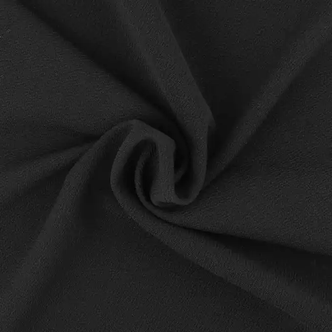 Gerauter Strickstoff, einfarbig schwarz Top-Angebot