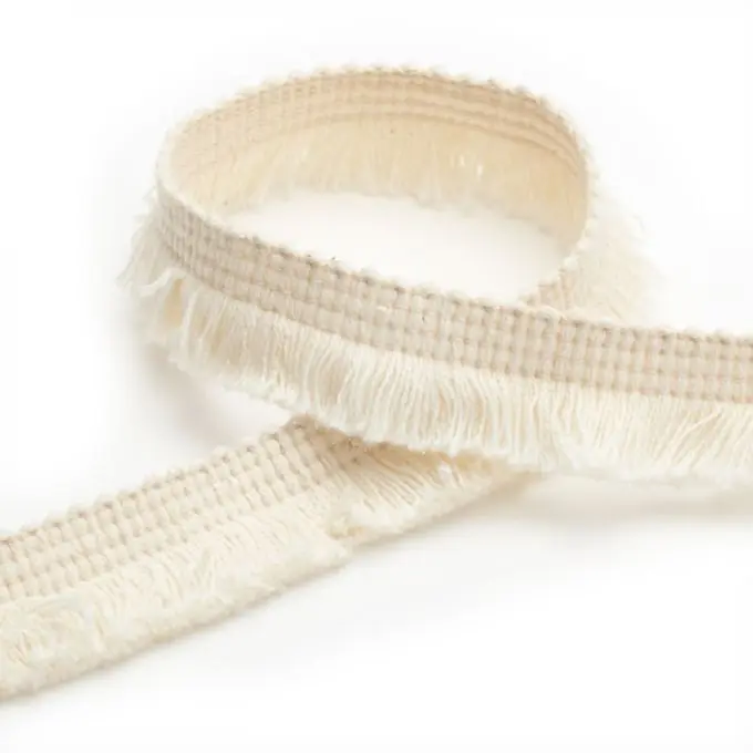 Fransenborte, mattes Cremefarben Beliebt