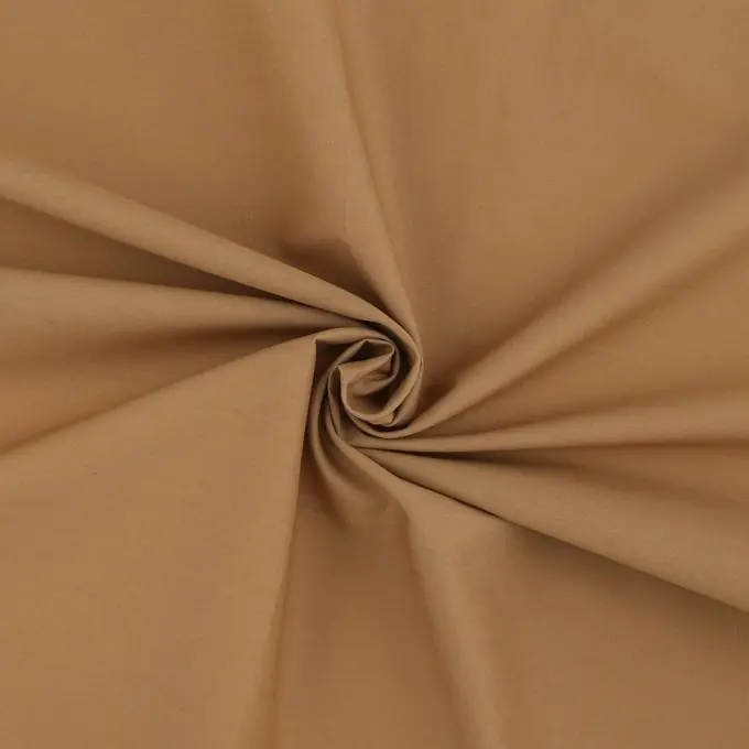 Neu Im Sortiment Einfarbige Popeline, camel
