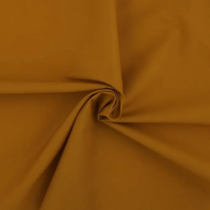 Heute Kaufen Einfarbige Popeline, verbrannte Erde