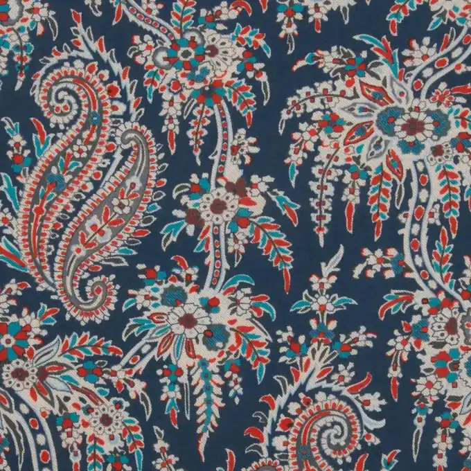 Popeline Baumwollstoffe Liberty Palm Paisley Versand Am Gleichen Tag