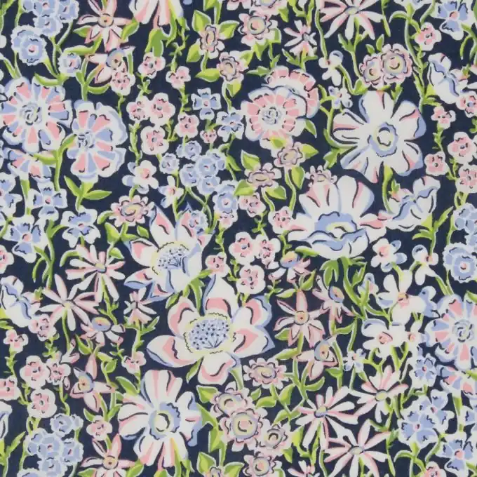 Popeline Baumwollstoff Liberty White Garden Versand Am Gleichen Tag