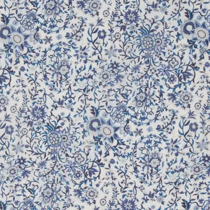 Saisonangebot Baumwollstoff Paisleymuster Blau