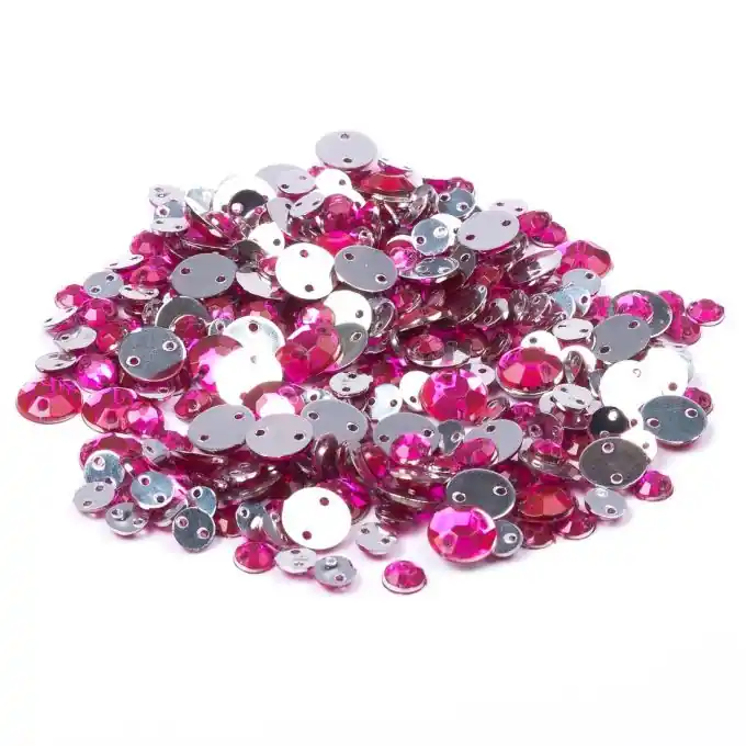 Weltweiter Versand Pailletten zum nähen rosa