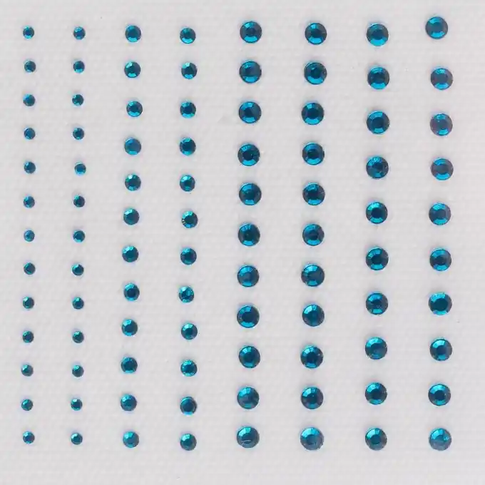 Sofort Bestellen Strass, aufbügelbar Blau