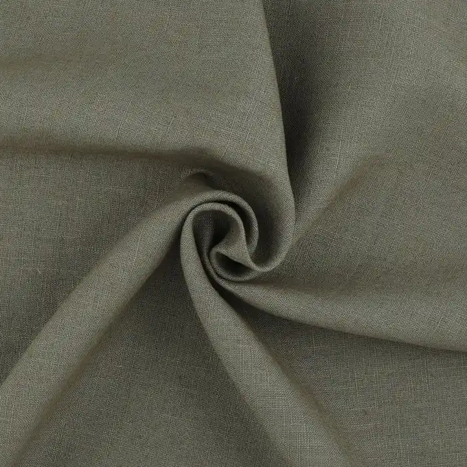 Leinenstoff Khaki Super-Preis