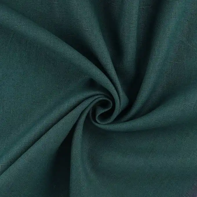 Leinenstoff Smaragdgrün Kostenloser Versand
