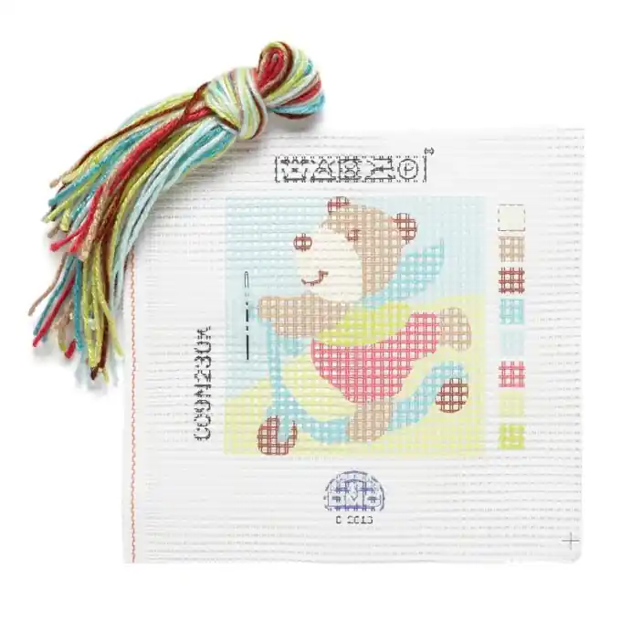 Großloch-Canvas-Kit Bär 15×15 cm Direkt Vom Hersteller