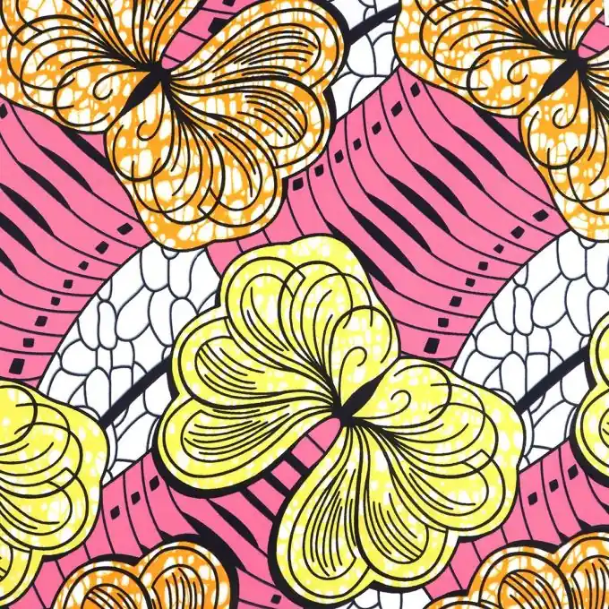 Baumwollstoff Wax Pink Top-Preis