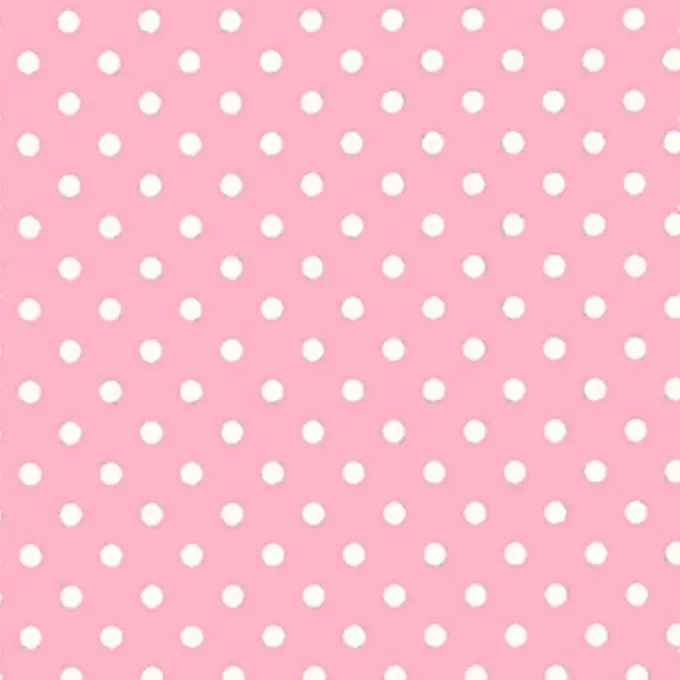 Weltweiter Versand Baumwollstoff Rosa Punkte