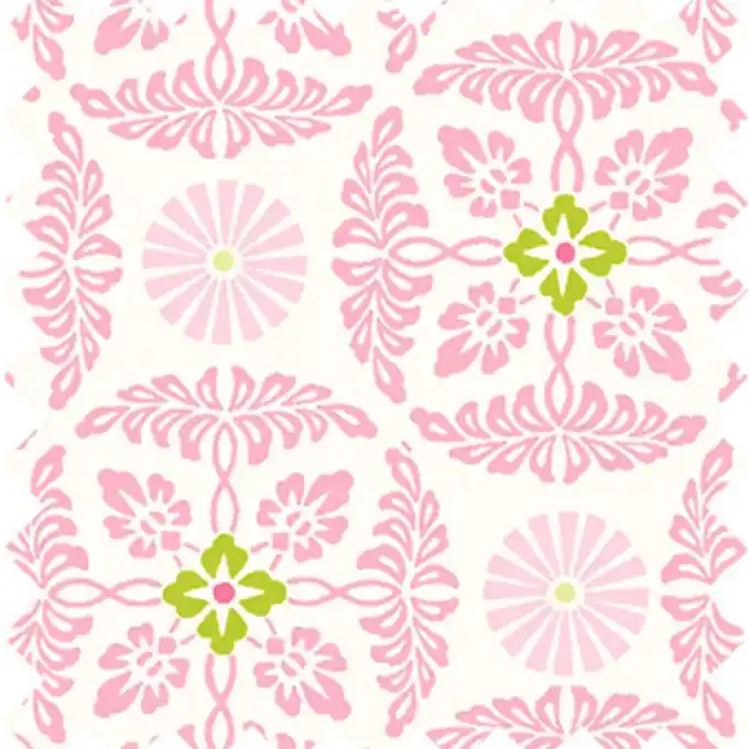 Sichere Zahlung Baumwollstoff Rosen Rosa