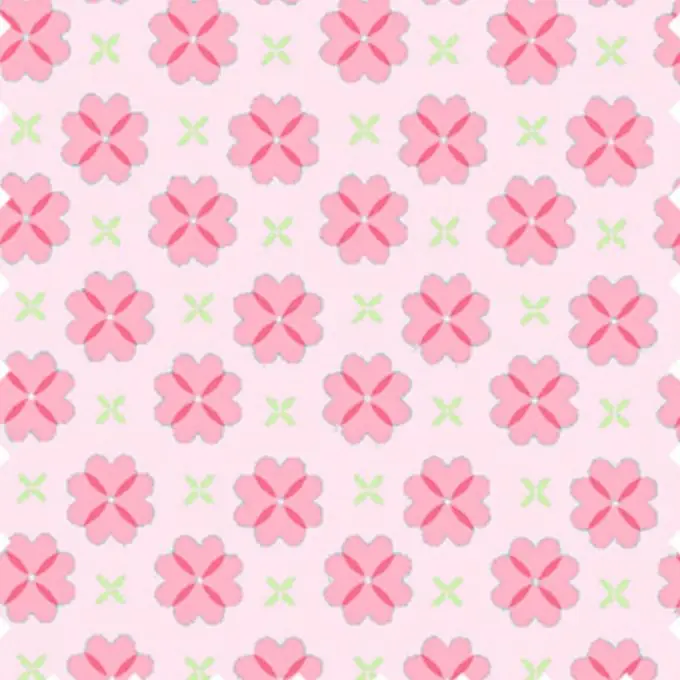 Baumwollstoff Kreuzmuster Rosa Kostenloser Rückversand