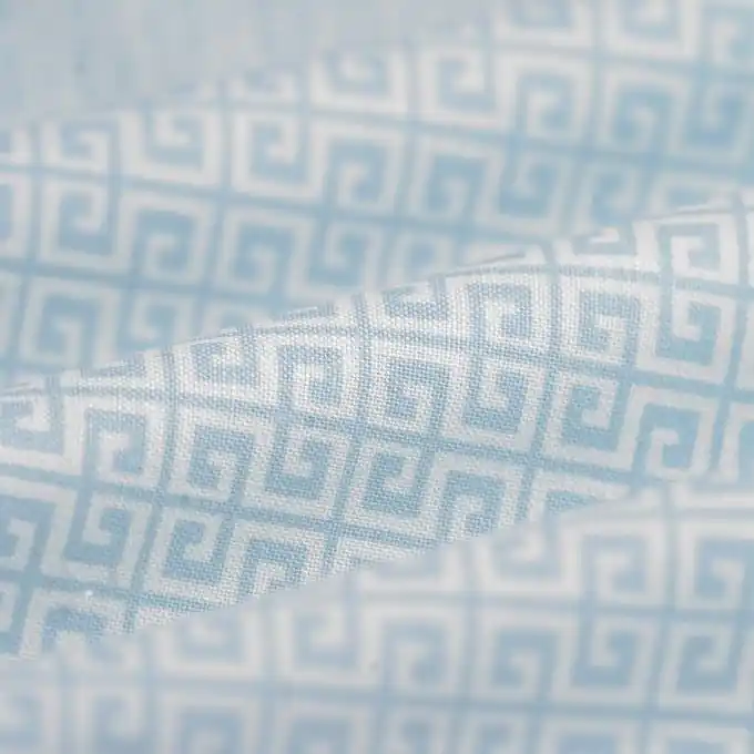 Baumwollstoff grafisches Muster Himmelblau Kracherpreis