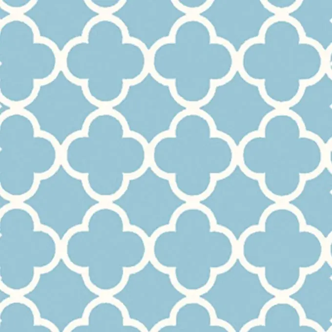 Baumwollstoff Ornamente Blau Markenprodukt