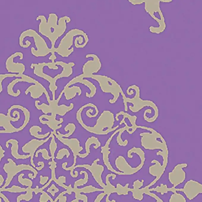 Baumwollstoff Ornamente Violett Schnäppchen