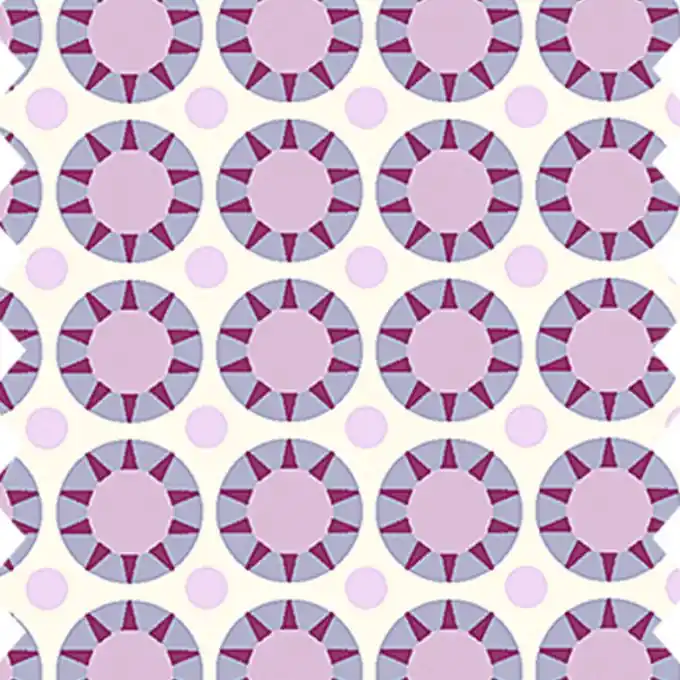 Baumwollstoff Kreismotiv Rosa Nur Heute