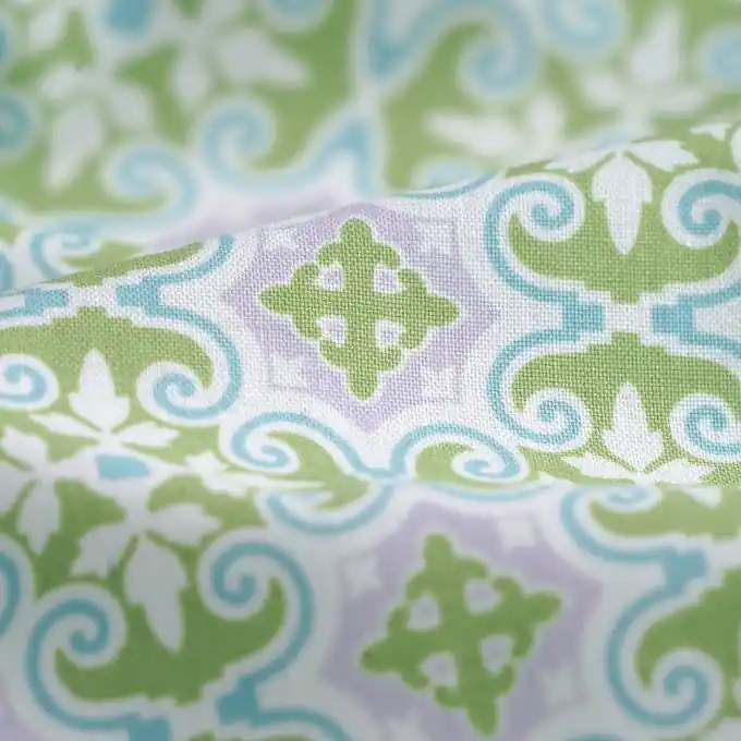 Geld-Zurück-Garantie Baumwollstoff grafisches Muster Grün