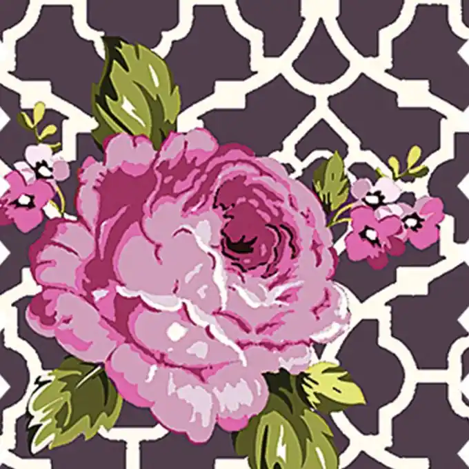 Baumwollstoff Rose Violett Kostenloser Versand