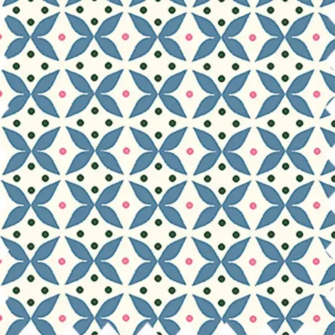 Baumwollstoff Fenton House Blau Nur Heute