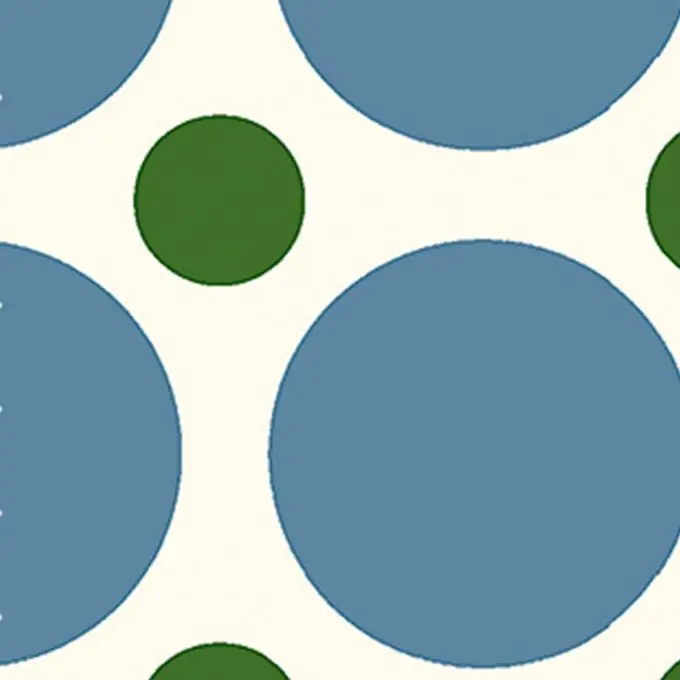 Bestpreis Baumwollstoff Blaues Kreismotiv