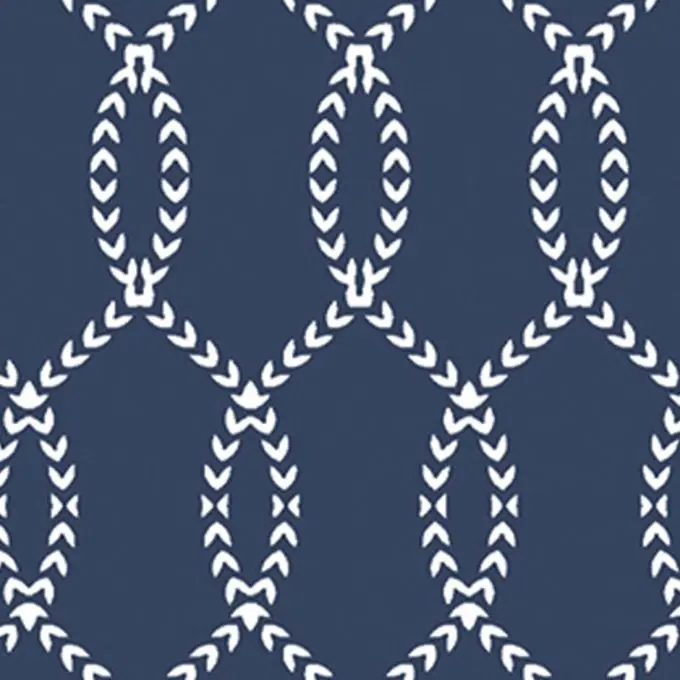 Baumwollstoff Blau Long Island Exklusiv