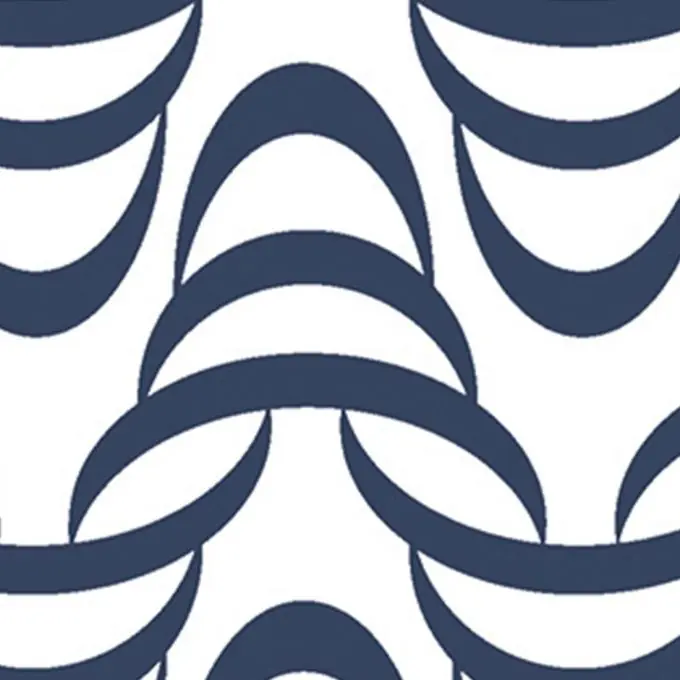 Bestseller Baumwollstoff Long Island Blau