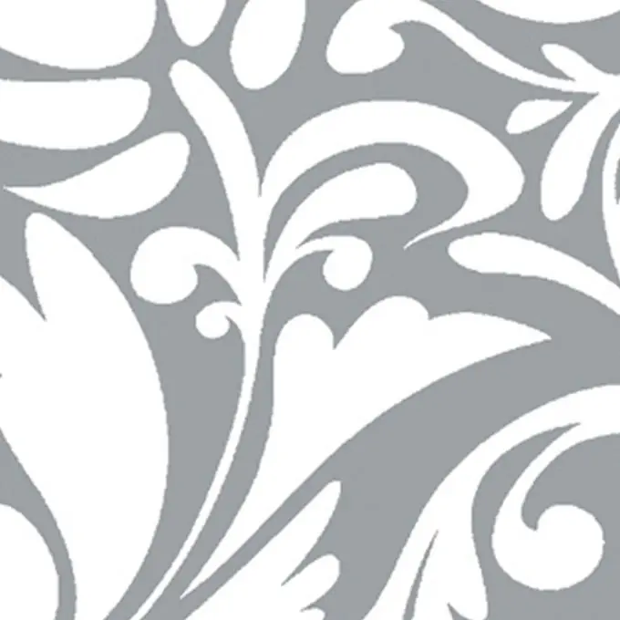 Baumwollstoff arabeske Motive Grau Preiswert