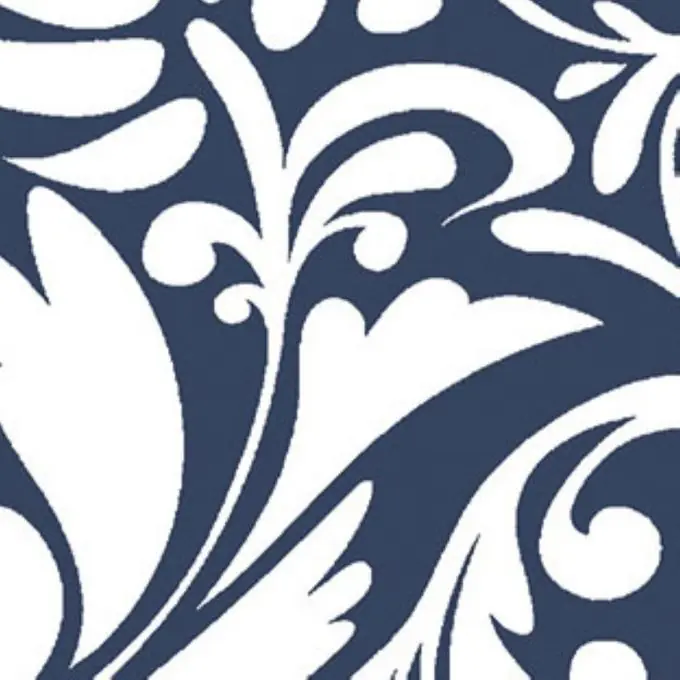 Großhandel Baumwollstoff Arabeske Blau