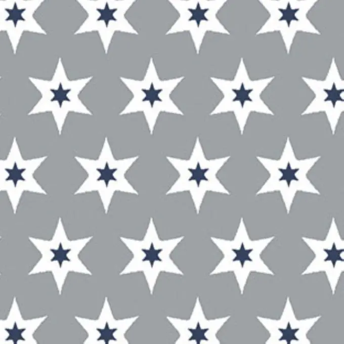 Jetzt Bestellen Baumwollstoff Sterne Grau