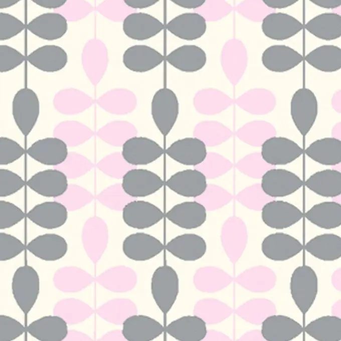 Mengenrabatt Baumwollstoff Rosa/Grau