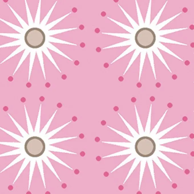 Baumwollstoff Sonnen Rosa Handgefertigt