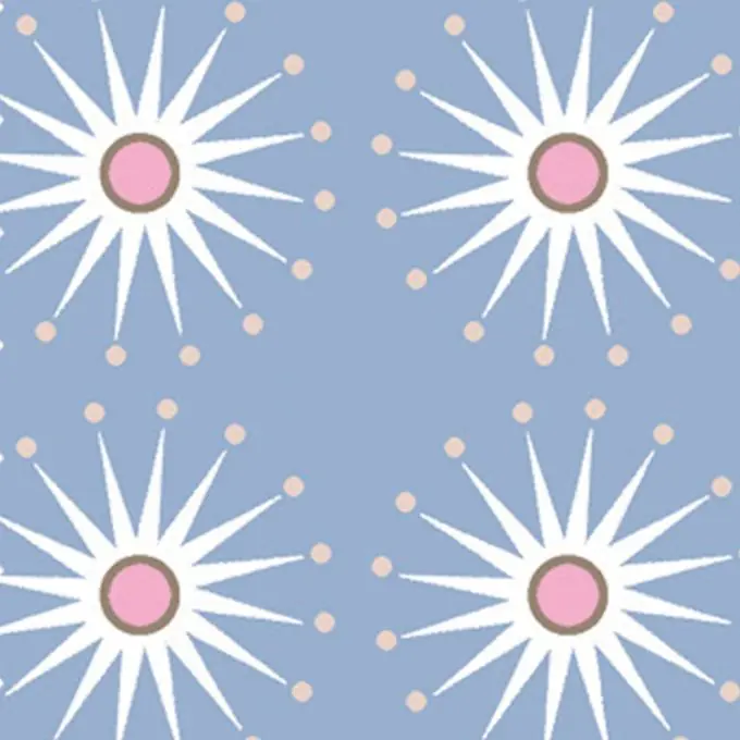 Rabatt Baumwollstoff Sonnen Blau