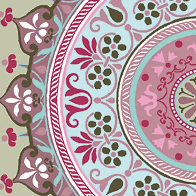 Baumwollstoff Mandala Bunt Günstig