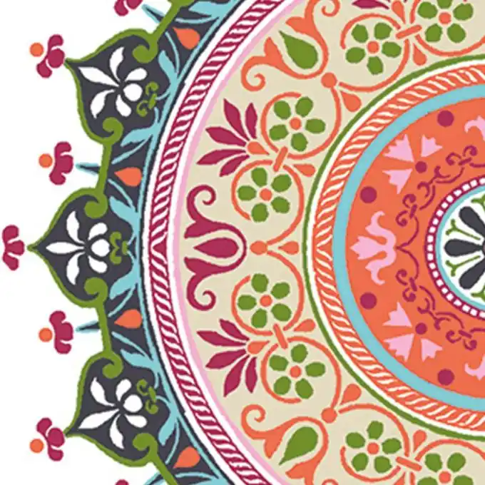 Baumwollstoff Mandala Weiss Top-Seller