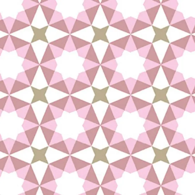 Ab Werk Buamwollstoff Sterne Rosa