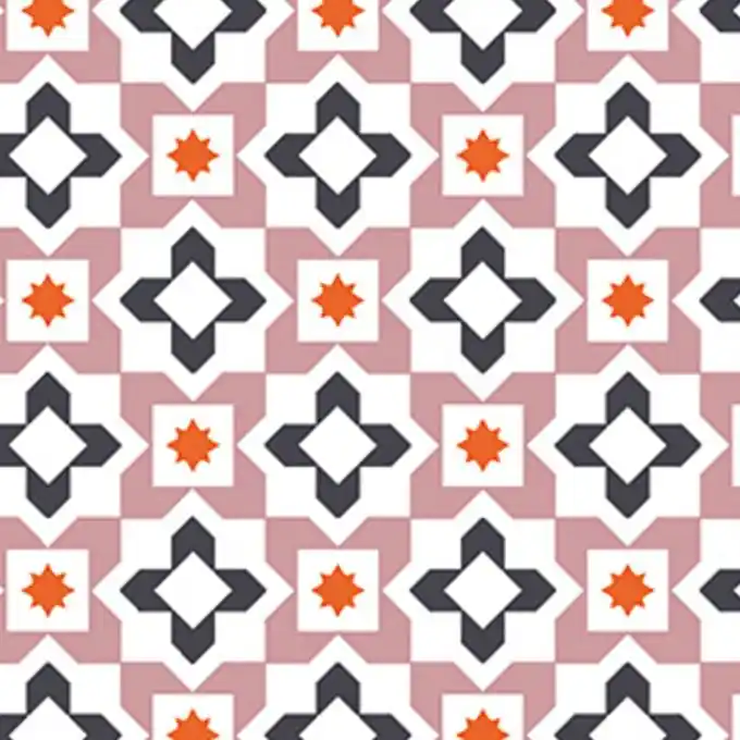 Baumwollstoff Kreuze Rosa Limited Edition