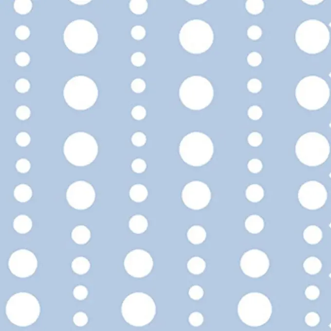 Neue Kollektion Baumwollstoff Punkte Hellblau