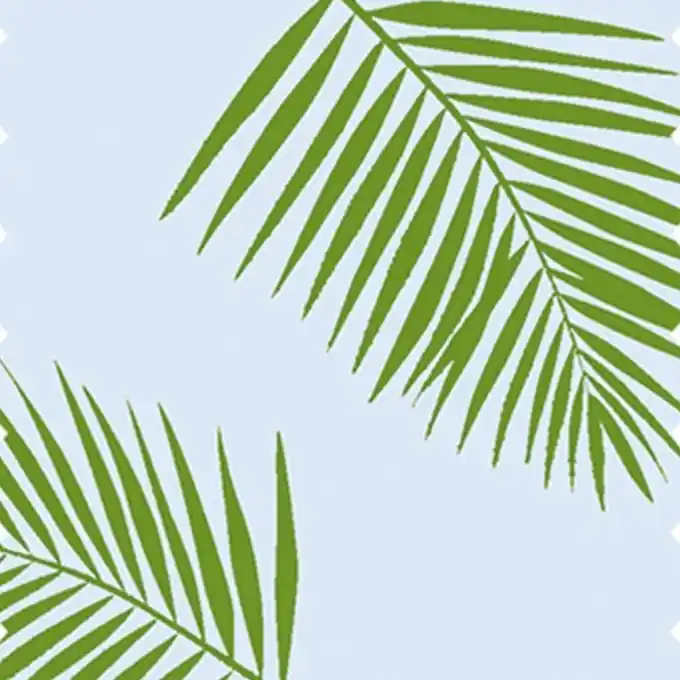 Hochwertig Baumwollstoff Blau/Grün