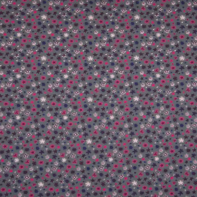 Baumwolljersey Sterne Violett Super-Preis