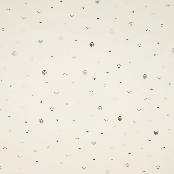 Bestseller Baumwolljersey Dreiecksmotive Ecru