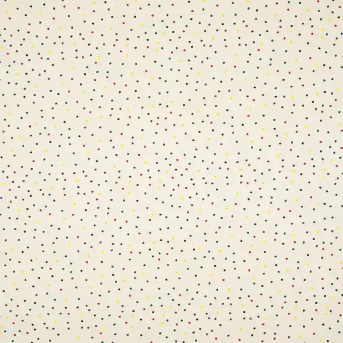 Neuheit Baumwolljersey, bunt gepunktet
