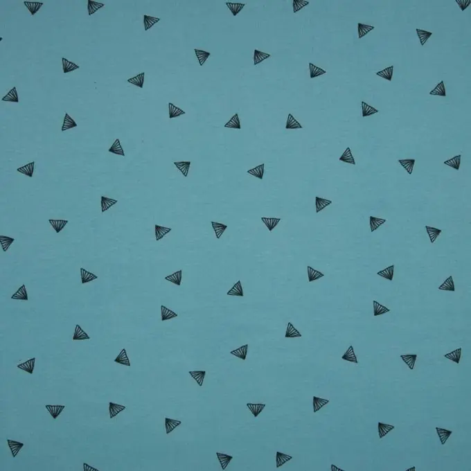 Geld-Zurück-Garantie Baumwolljersey Regenschirm Blau