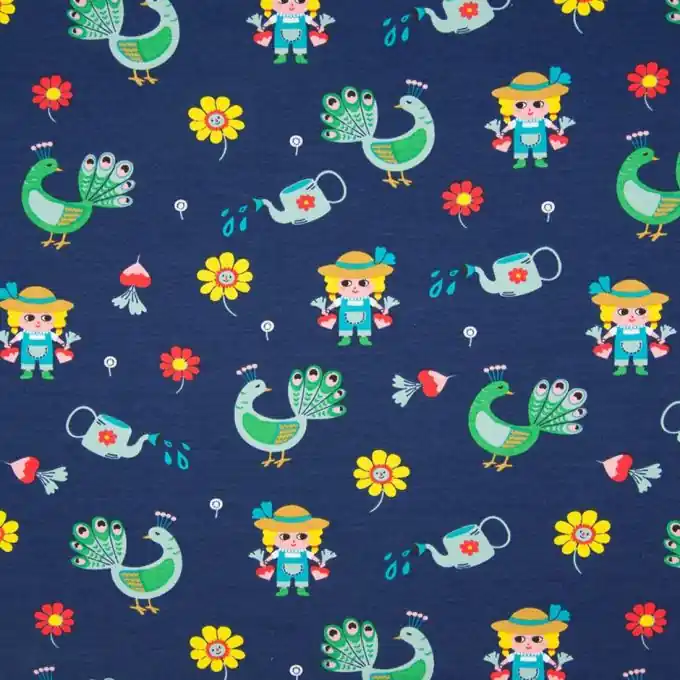 Navyfarbener Jersey Garten Aktuell